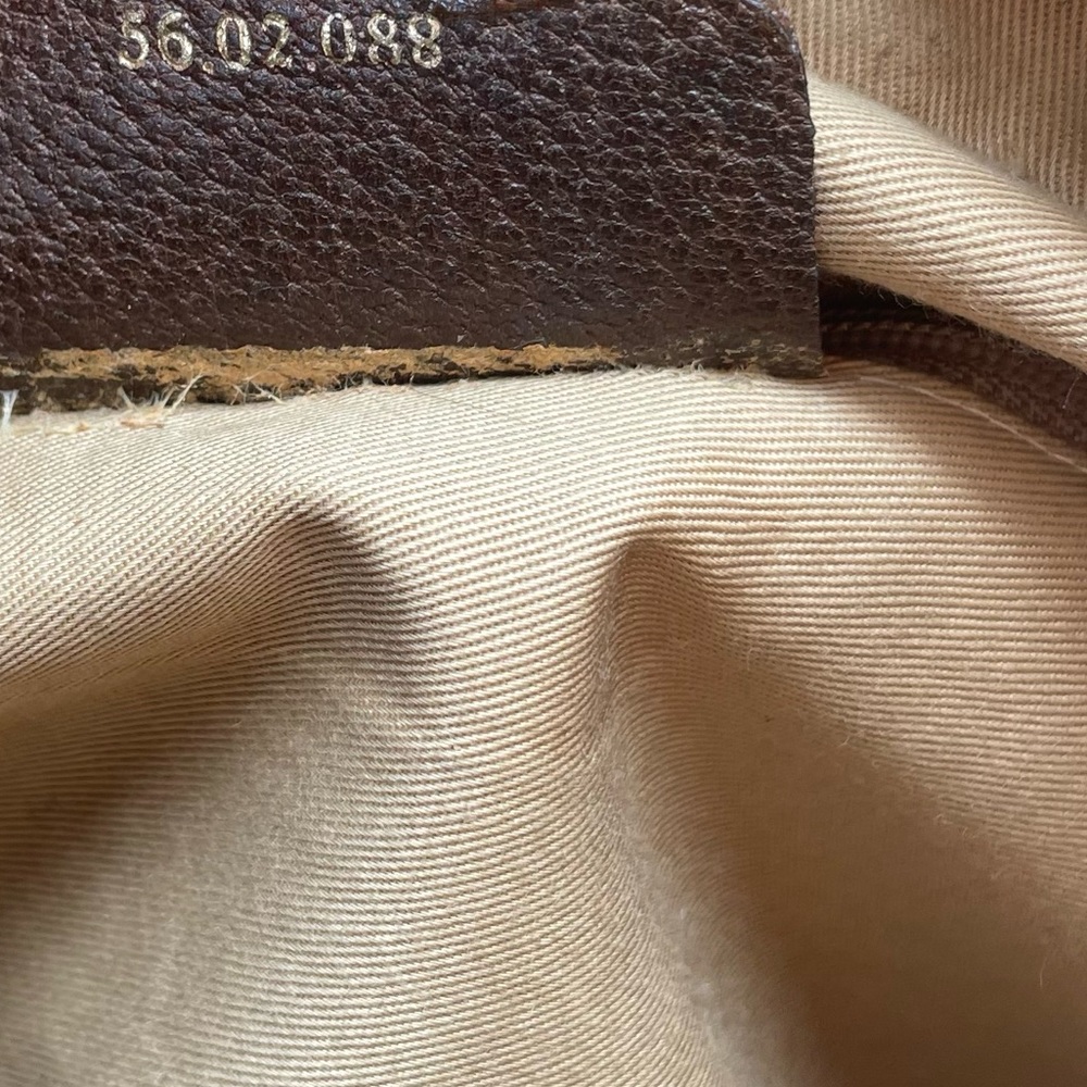 Gucci Vintage Purse 80s Supreme Monogram GG Crossbody Bag Brown Red Green - Picture 11 of 16
